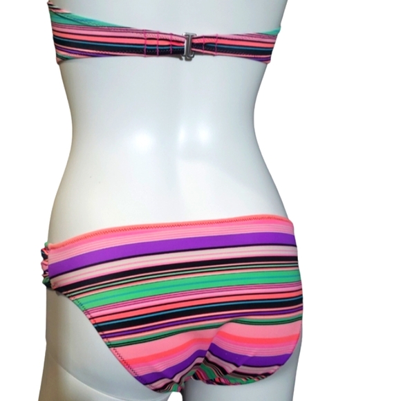 Victoria's Secret Pink Stripe Bikini Swimsuit Women's Size S - Picture 7 of 16